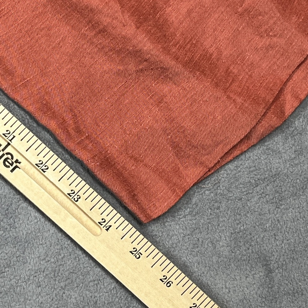 J.Crew Womens Rust Orange Linen Cupro Blend Pleated Wide Leg Pants Size 8 - Picture 10 of 11